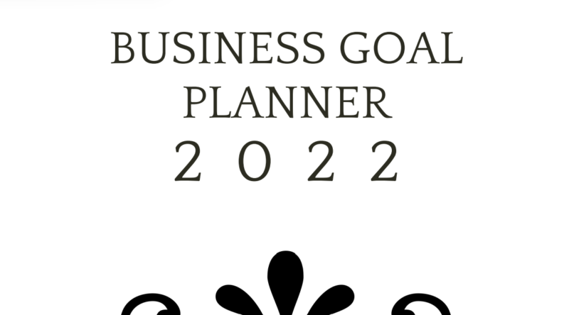 text reads business goal planner 2022