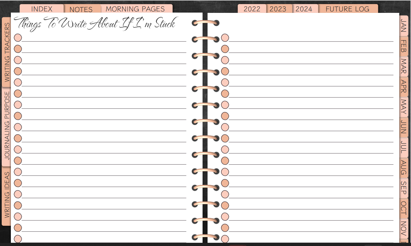 Morning Pages Journal & Planner Kat Virtual Services