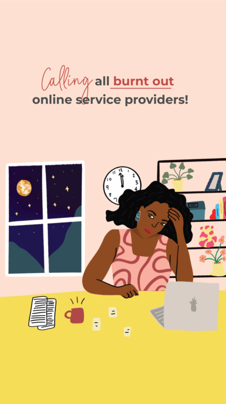 Calling out burned out online service providers