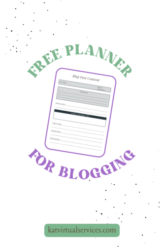 free planner for blogging