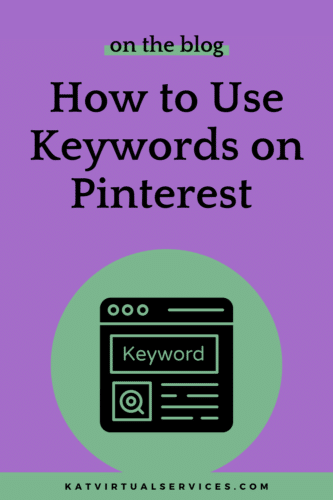 How to use Keywords on Pinterest