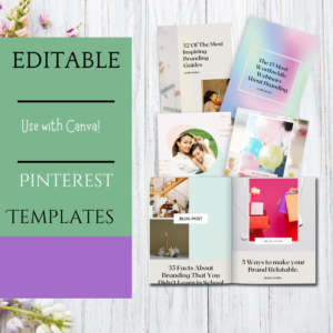 Pinterest templates. canva