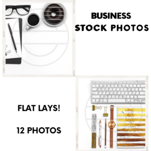 business stock photos. Flat lays 12 stock photos