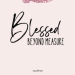 Blessed Beyond Measure image of rose gold template