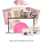 ROSE GOLD PINTEREST TEMPLATES