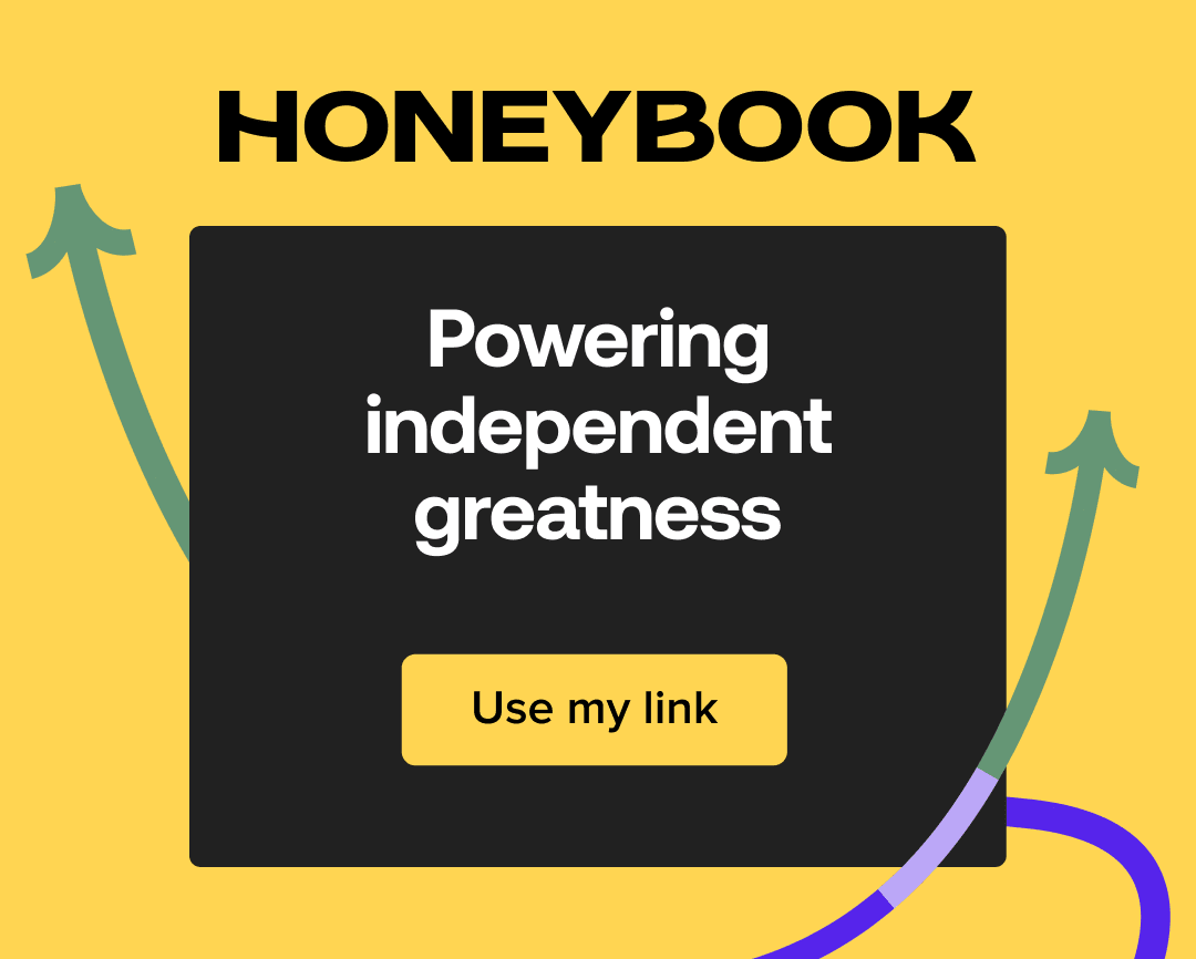 Honeybook. Powering independent greatness. 