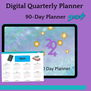 Digital Quarterly Planner 90-Day Planner