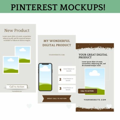 Pinterest mockups