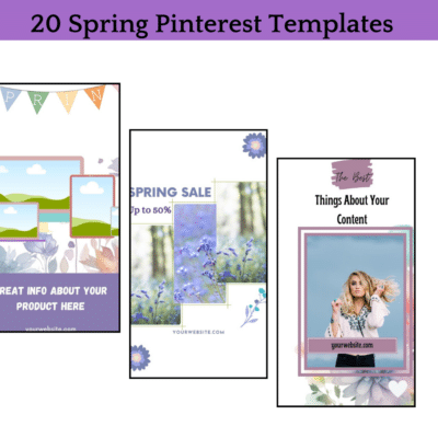 20 Spring Pinterest templates