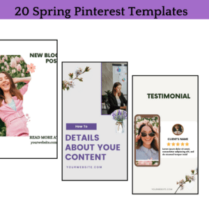 20 Spring Pinterest templates