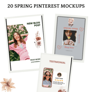 20 SPRING Pinterest Mockups