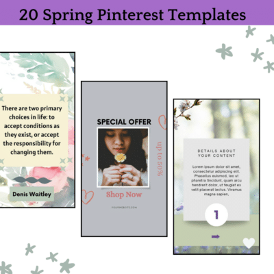 20 Pinterest templates spring