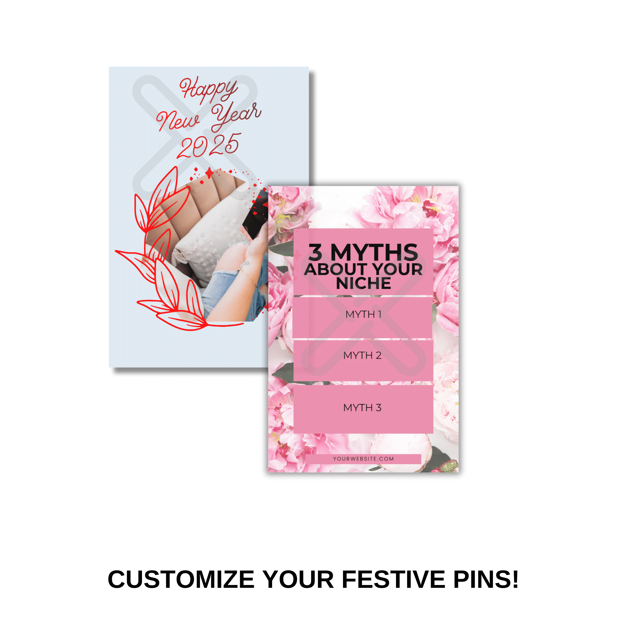 Customize Your Festive Pins!