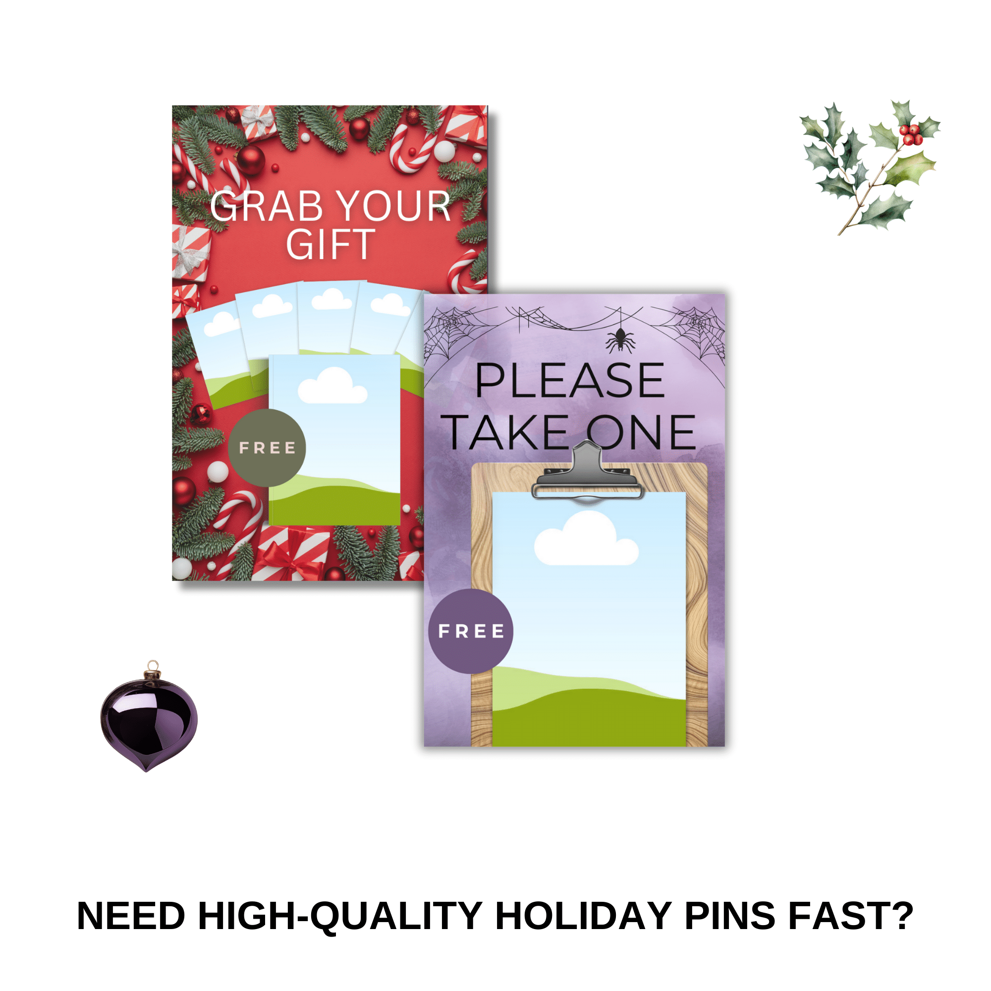 Need High-Quality Holiday Pins Fast?