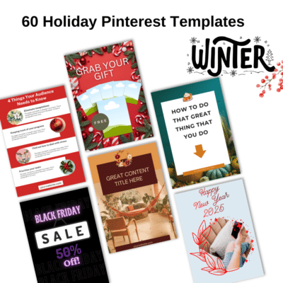 60 Pinterest pin templates Winter