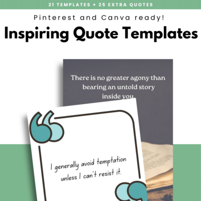 Inspiring Quote Templates Pinterest