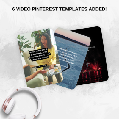 6 video Pinterest templates added!