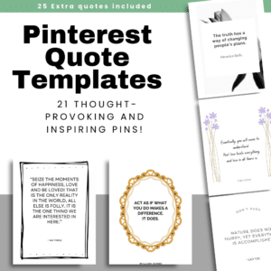 Inspire and Engage: 21 Thought-Provoking Pinterest Quote Templates