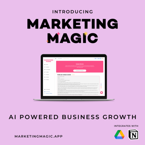 Marketing Magic. AI powered business growth. 