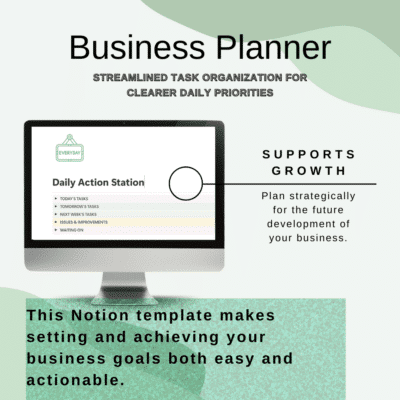 Business Action & Planning Hub (Notion Biz Planner Template) - Image 3