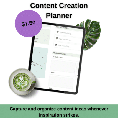 Capture and organize content ideas whenever inspiration strikes.