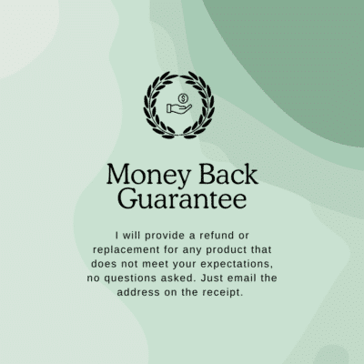 I will provide a refund or replacement for any product that does not meet your expectations, no questions asked. Just email the address on the receipt.