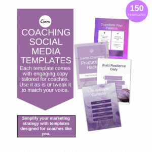 The Coaching Social Media Collection - 150 Templates with Copy! IG and Pinterest