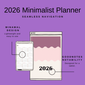 2026 Minimalist Planner seamless navigation